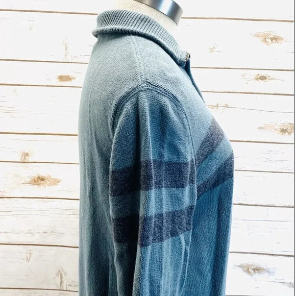 BANANA REPUBLIC Men Long Sleeve Zip-Up Collared Knit Sweater Top Size Small - Picture 7 of 12
